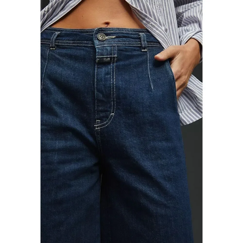 Anthropologie Closed Organic Cotton Leira High-Rise Wide-Leg Jeans